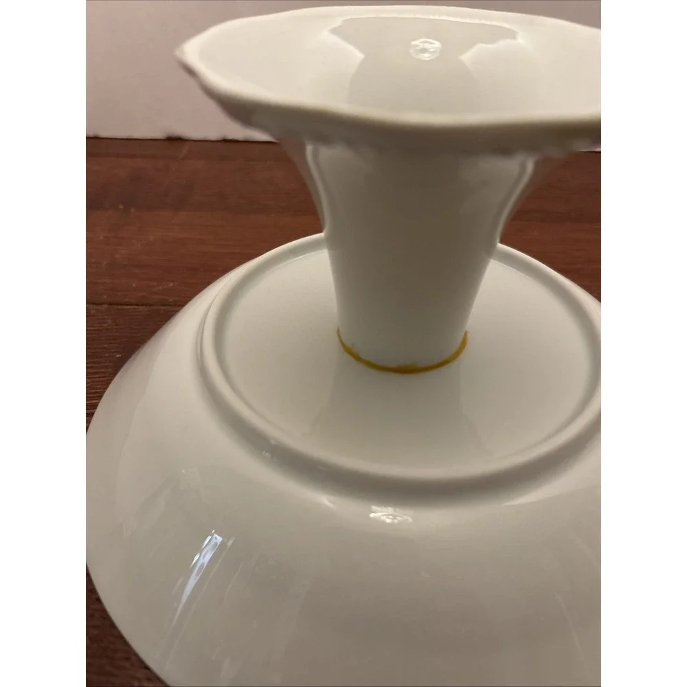 Bareuther‎ Waldsassen 49 Apples/Pears Pedestal Serving Bowl Bavaria Germany  VTG